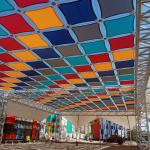 PVC mesh membran halat daşıyıcılı tavan sistemi